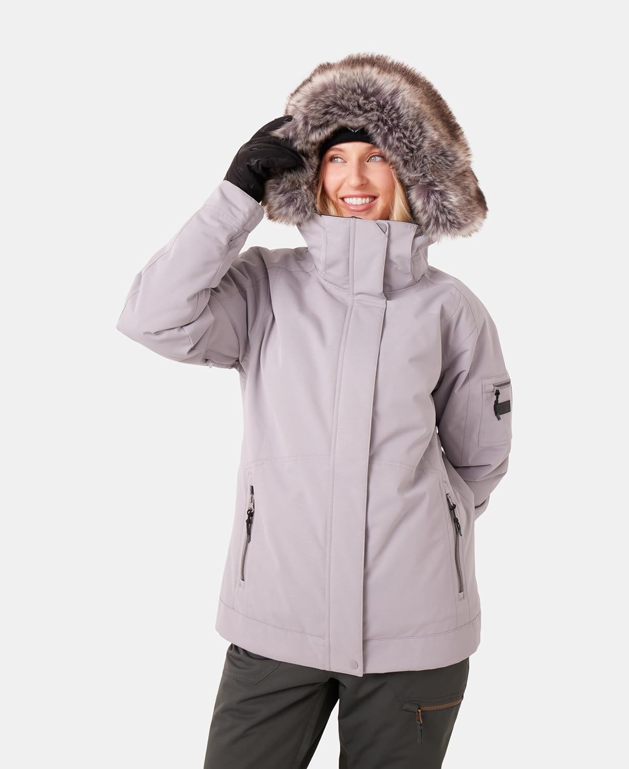 Roxy Women's Meade Snow Jacket – 10k Waterproof, Pfas-free, Recycled Materials, Insulated
