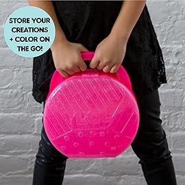 L.O.L. Surprise! Stylin\' Studio by Horizon Group USA,Decorate LOL Surprise Paper Dolls With 250+ Accessories - DIY Activity Book, Scratch Art,Sticker Sheet,Coloring Pages,Markers,Crayons & More, Pink