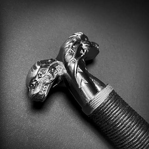 Miniatura 7 de Espada medieval de 49 pulgadas de Fantasía Monster Slayer con hoja de acero para coleccionar, LARP, cosplay, regalos