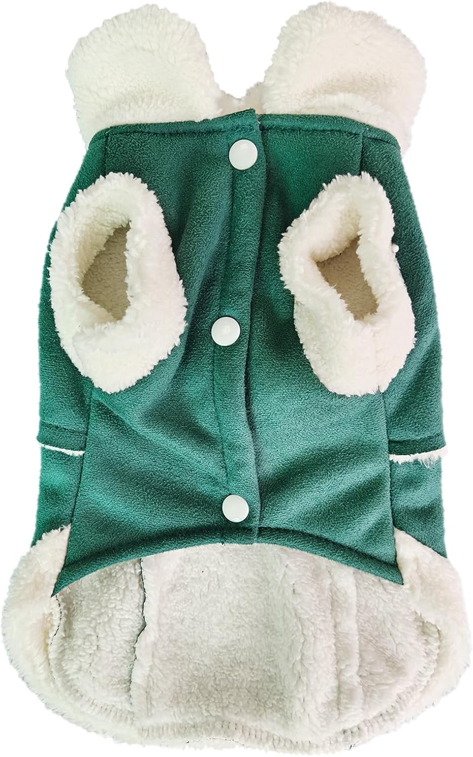 Dog Cold Weather Coats with Bow & Leash Ring, Fleece Turtleneck Clothes | Jecikelon fleece lining warm puppy outfits, winter turtleneck jacket for Small Dogs girl & boy, easy on & off, daily wear