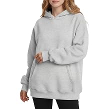 Womens Oversized Fleece Hoodie Trendy Sweatshirt with Pocket Casual Comfy Pullover Early Spring Fashion Outfit