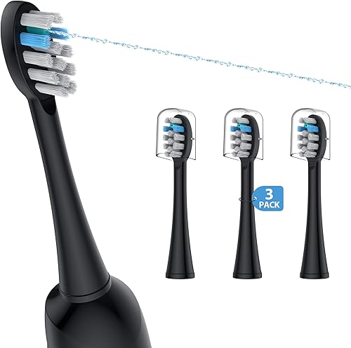 Paquete de 3 cabezales de repuesto para cepillo de dientes Compatible con WaterPik Sonic Fusion 2.0, cabezal de cepillo de hilo dental FitMount para