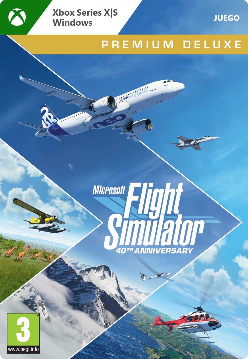 Microsoft Flight Simulator 40th Anniversary - Premium Deluxe Edition | Xbox & Windows 10 - Código de descarga