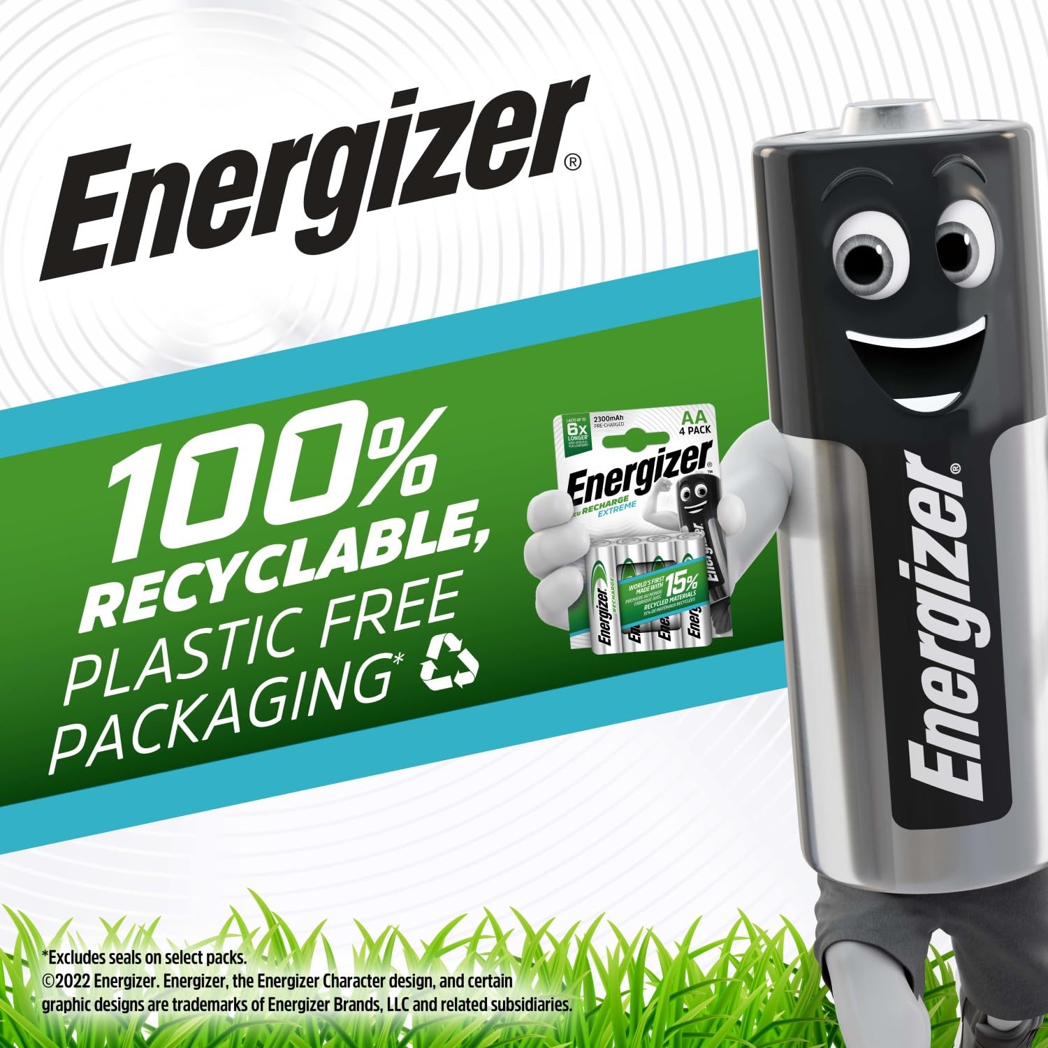 Energizer ENR Extreme NH12 800 BP4 Pre-Ch Zestaw Akumulatorów Wielorazowych, 4 Sztuki