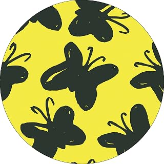Bonateks, Runden Digital Bedruckt Mauspad, rutschfeste Unterseite, für Büro und Zuhause, Durchmesser: 22 cm