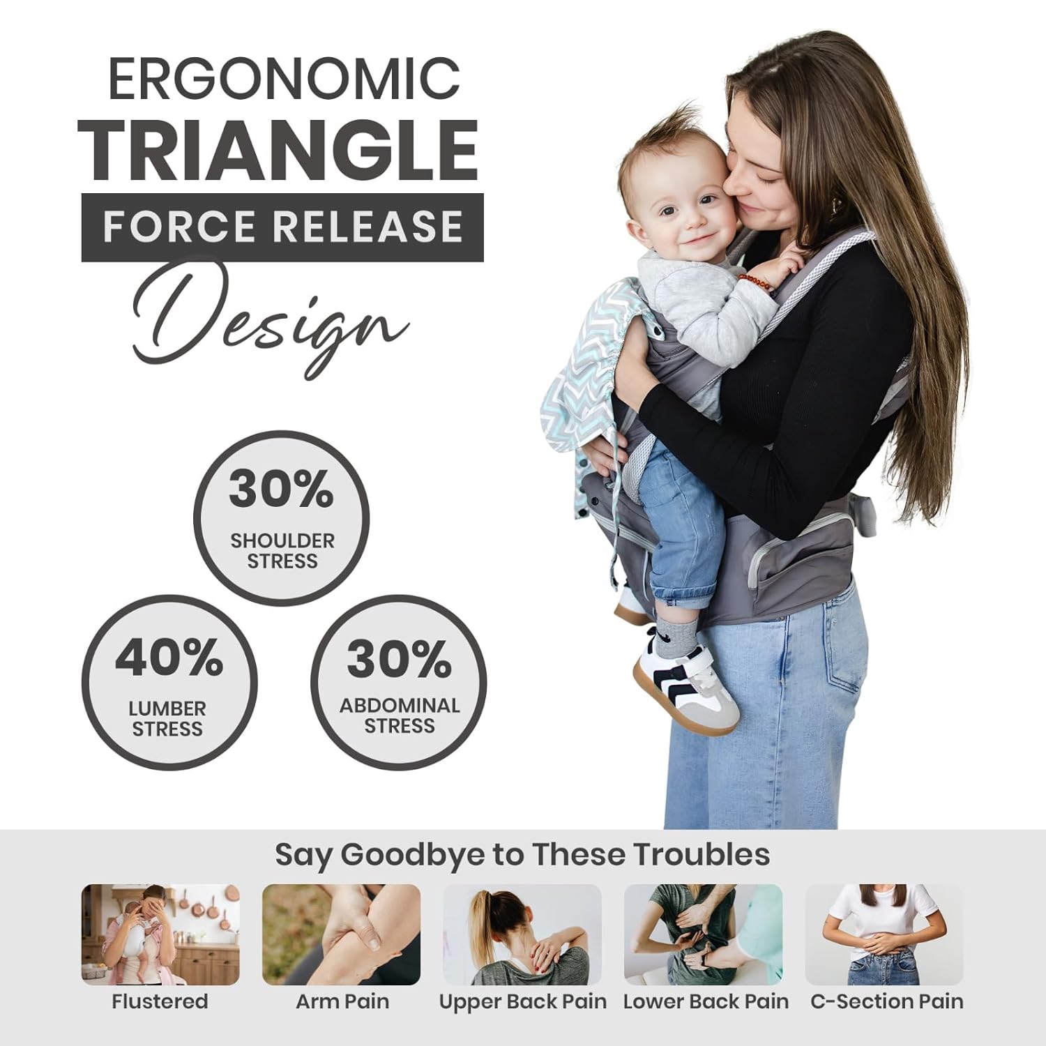 Baby Carrier, – Soft Structured Ergonomic Baby Carrier for Newborns to Toddlers (Up to 44 lbs) 100% Cotton, Multiple Carrying Positions, Removable Hood, Storage Pockets & Drool Pads – Pink