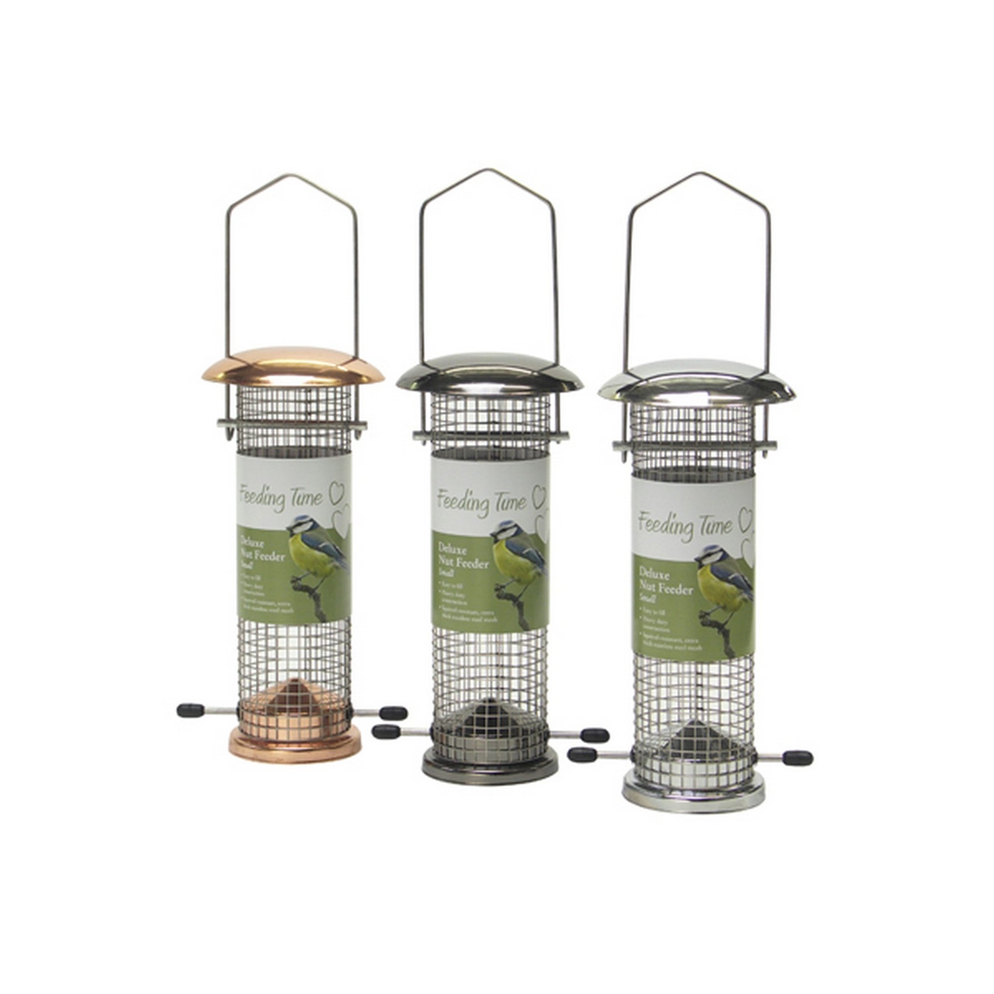 (Feeding Time) Wild Bird Deluxe Nut Feeder Bronze Small
