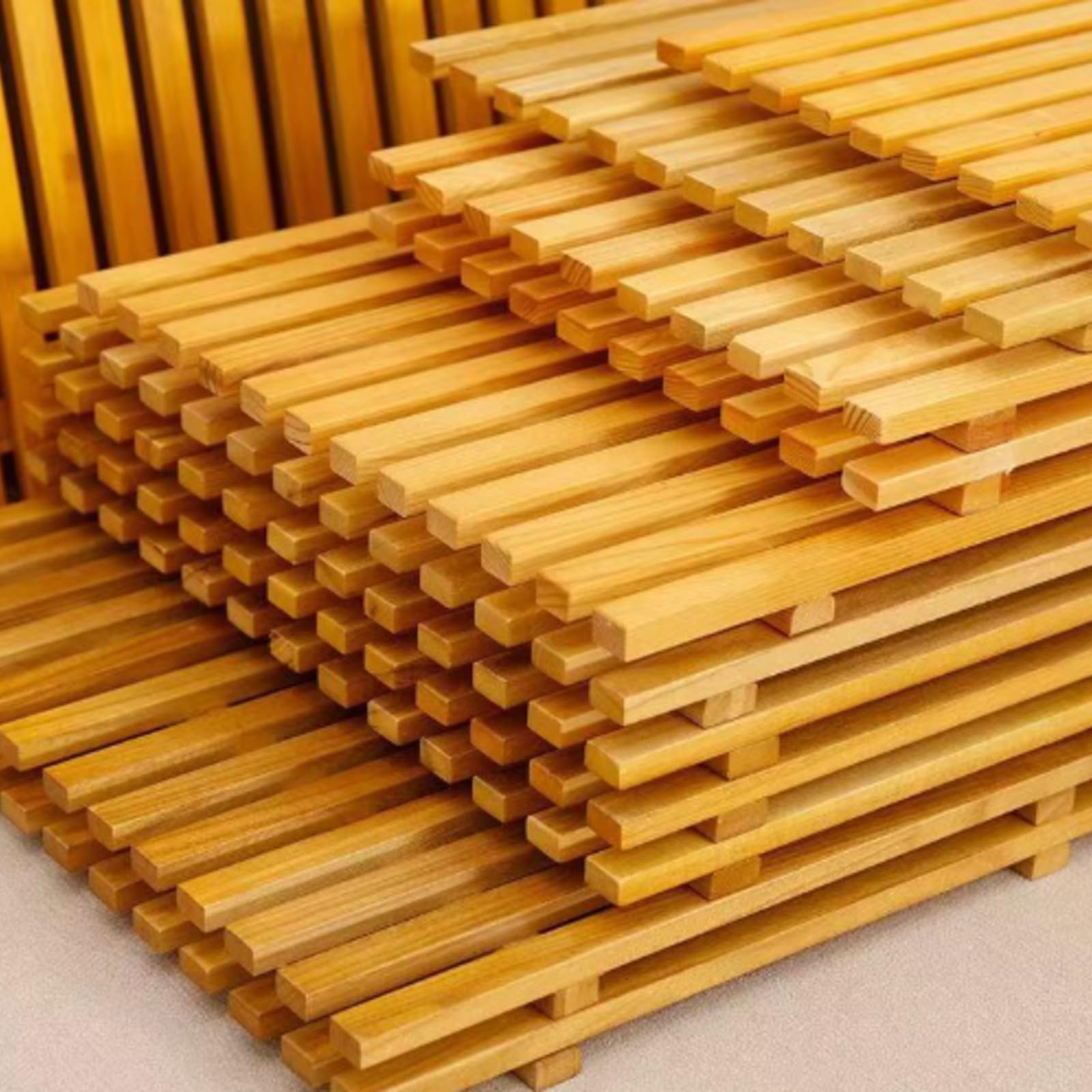 rockible Cestino per Snack | Struttura Piatta, Vassoio per Snack di Frutta, Naturale, Cestino Dolci, Bar, 50x50x2cm