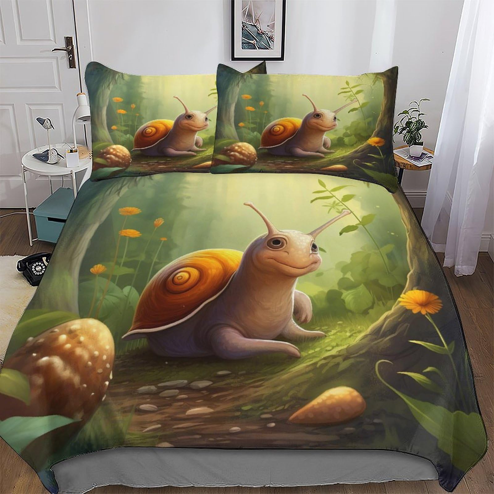 Parure de lit escargots 3D pour transformer la chambre des enfants et ados