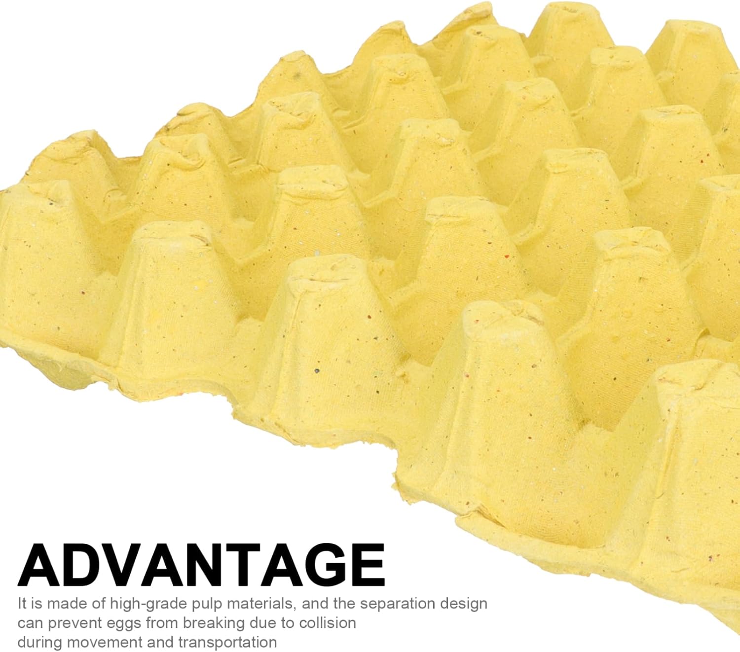 30-Piece Paper Pulp Egg Trays Stackable Egg Storage Holders for Kitchen and Restaurant Use for Home Cooking and Meal Prep