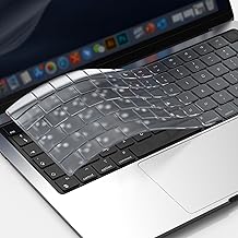 GPXIIZ Keyboard Cover Compatible with 2025-2022 MacBook Air 13.6/Air 15 M4 M3 M2, 2025-2021 Mac Pro 14/Pro 16 M5 M4 M3 M2 M1 Pro/Max, Ultrathin Keyboard Protection, EU/Italy TPU Layout, Clear