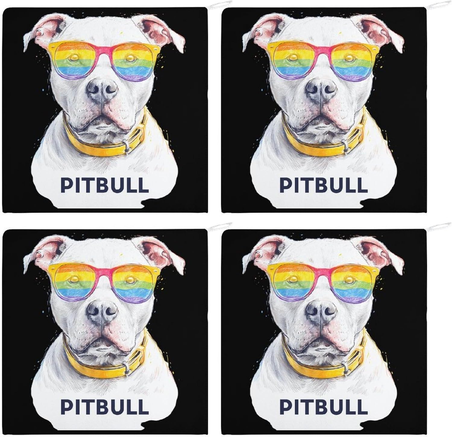 Pitbull Dog Hand Towels for Bathroom Handkerchief | Absorbent,with Hanging Loop,Kitchen Towels,for Home Hotel,Soft