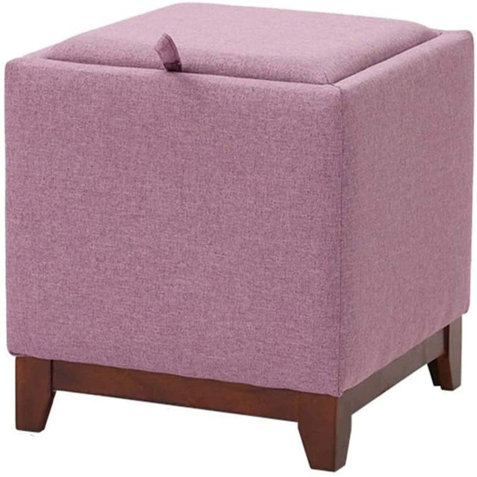 Siège Repose-Pieds Carré Violet | Solution Rangement Contre le Désordre