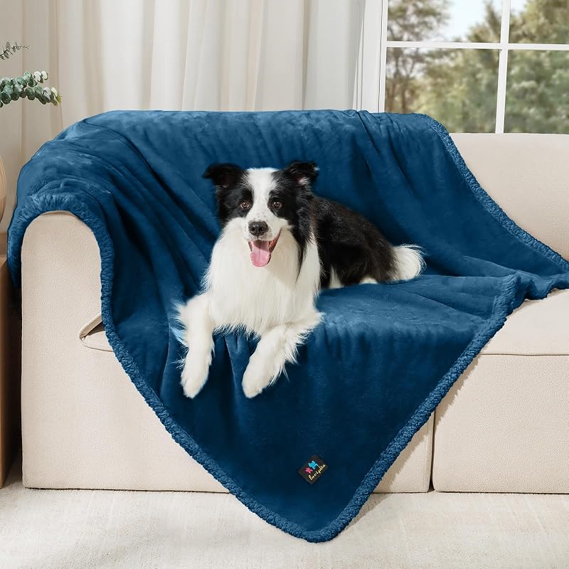 Manta Impermeável para Cães Grandes, Reversível com Sherpa para Sofá Luciphia TZ-RT-888