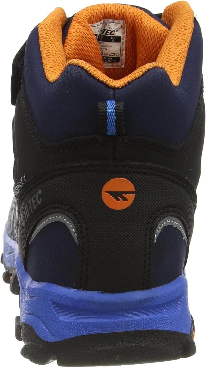 HI-TEC Blackout Mid Boots Navy/Orange/Lake Blue UK 4 Navy/Orange/Lake Blue