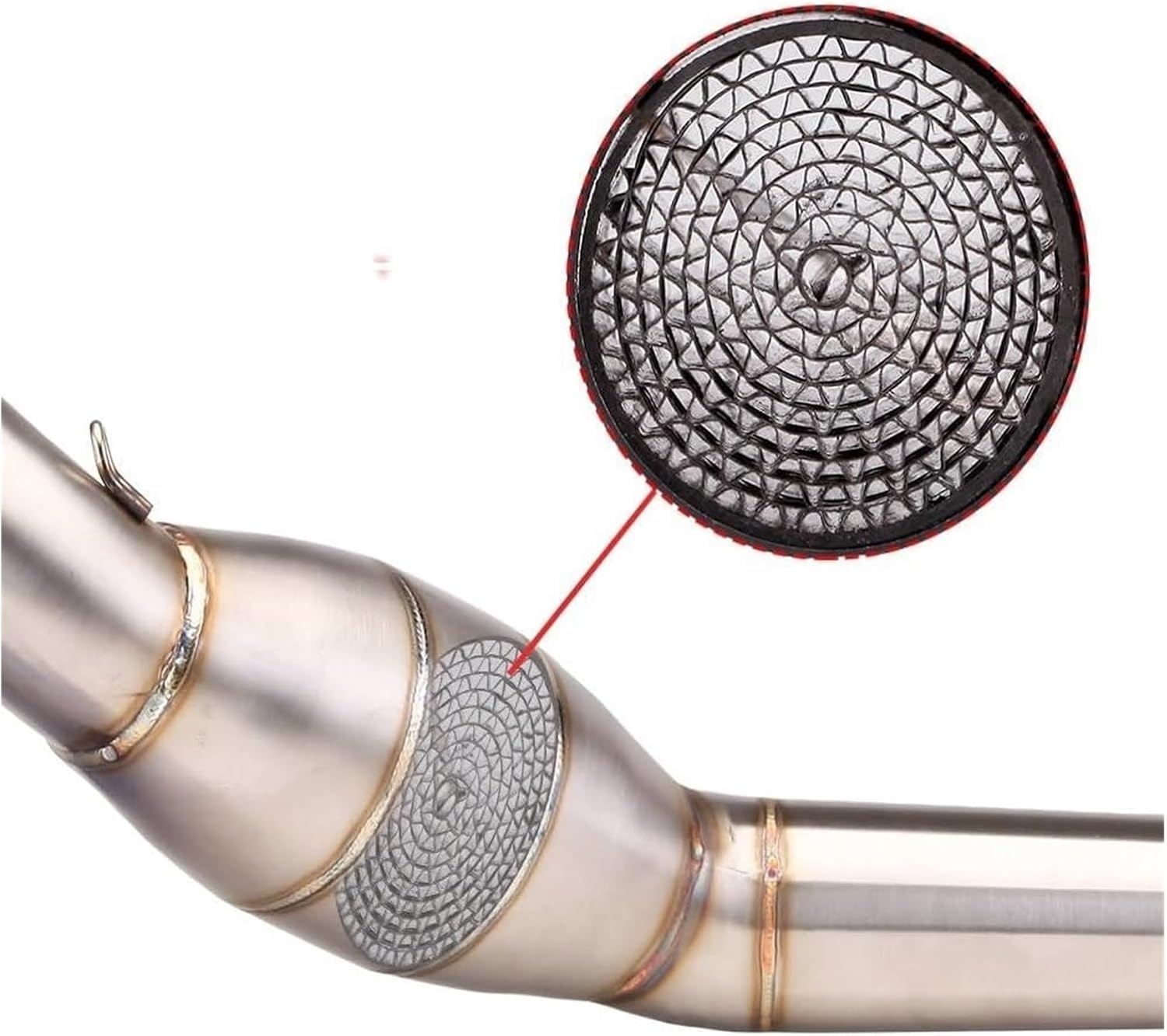 用 アプリリア RS4125 2012-2017 排気 Mid パイプリンクオートバイの