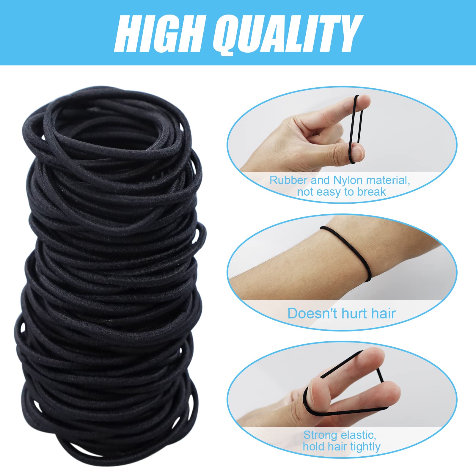 100 Pezzi Fasce Elastici per Capelli Legai Coda di Cavallo Capelli 100 Pezzi Fasce Elastici per Capelli Legai Coda di Cavallo Capelli