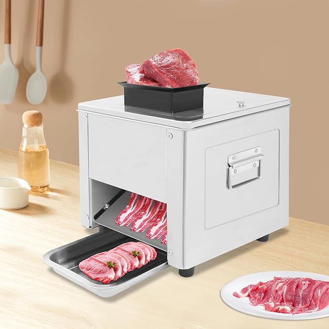 Cortadora de Carne Eléctrica 850W, 3.5mm Acero Inoxidable miniatura 4