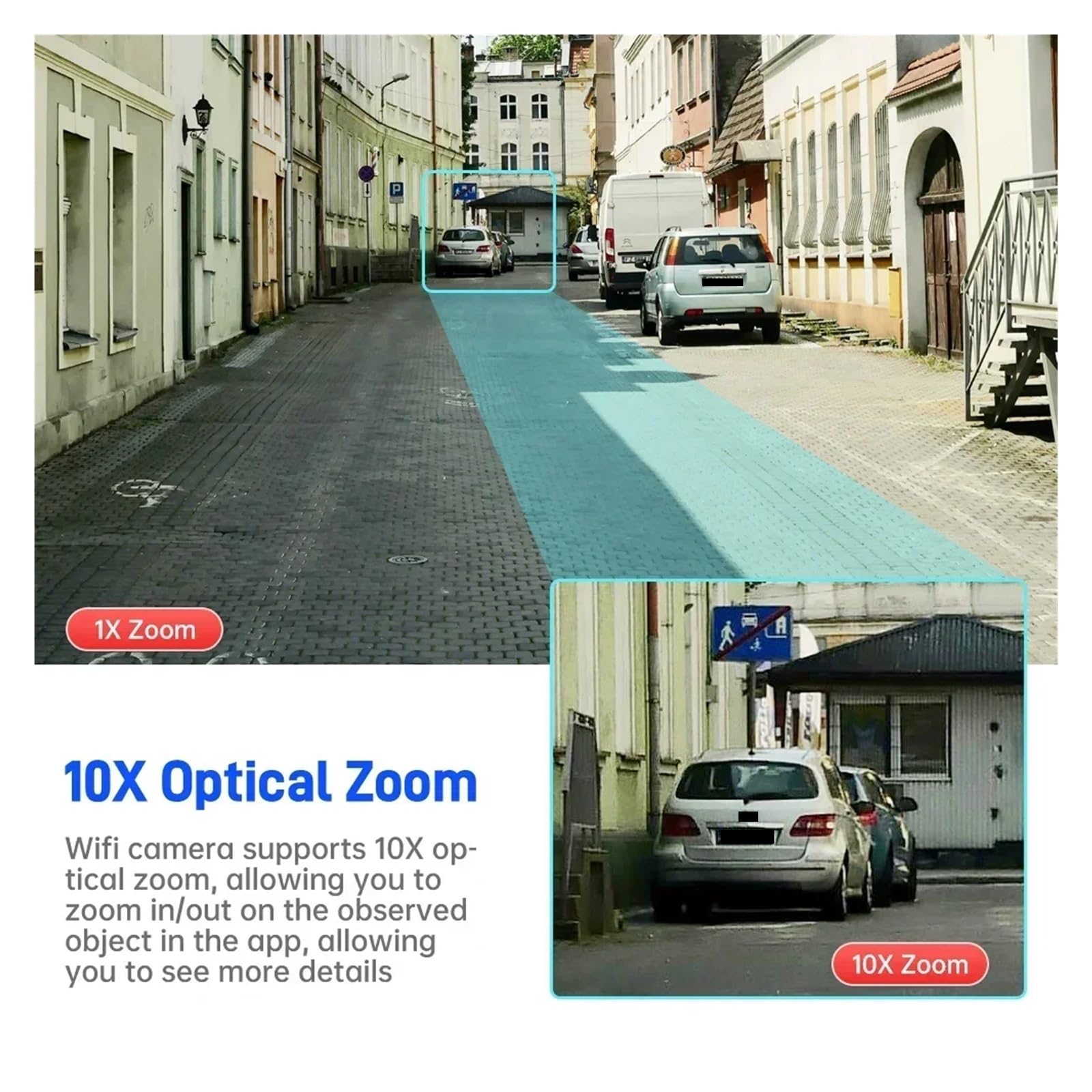 Caméra WiFi PTZ à Triple Objectif 8MP 6K