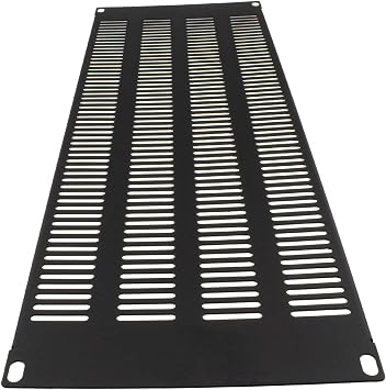kenable Blanking Plate Extra Vented 4U for 19 inch Comms Data Cabinet Rack Server Equipment Black 483mm Wide