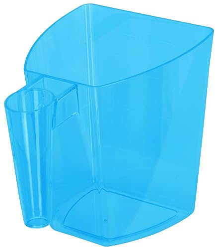 Covalliero Pala Transparente para pienso, 2 kg, Azul Real