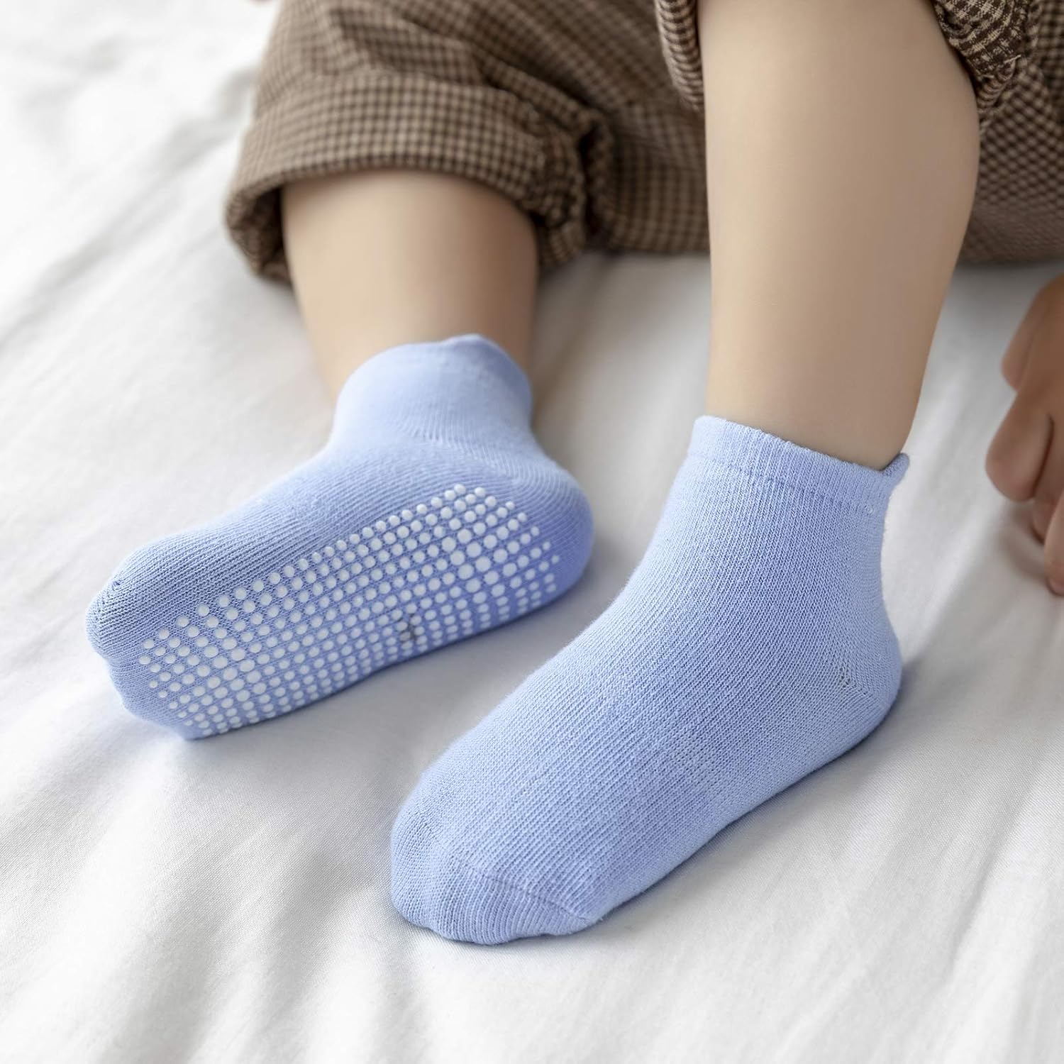 Dicry Toddler Non-Slip Ankle Socks Baby Anti-skid Grips Socks for Infant Kids - Image 2