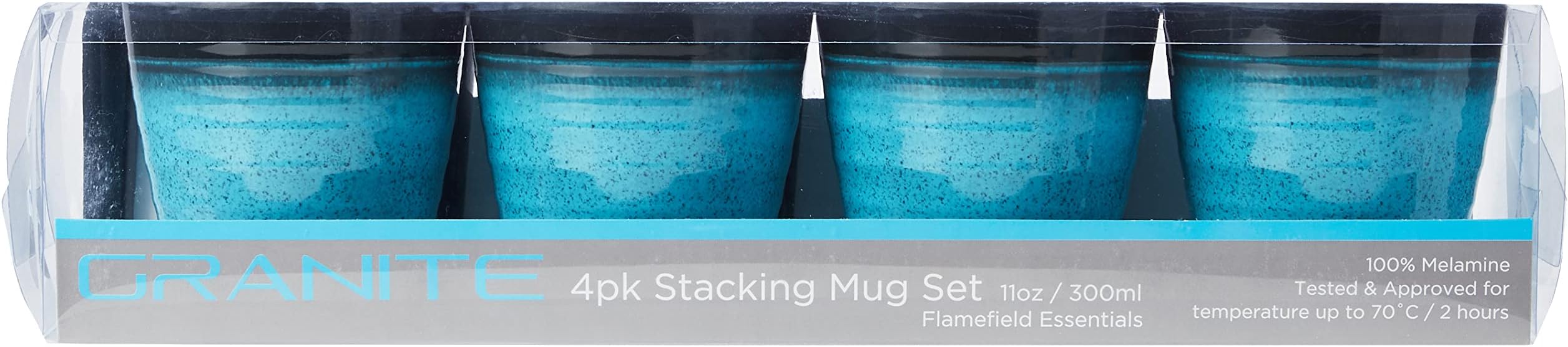 Flamefield GA423 Mug Set, 4 Count (Pack of 1)