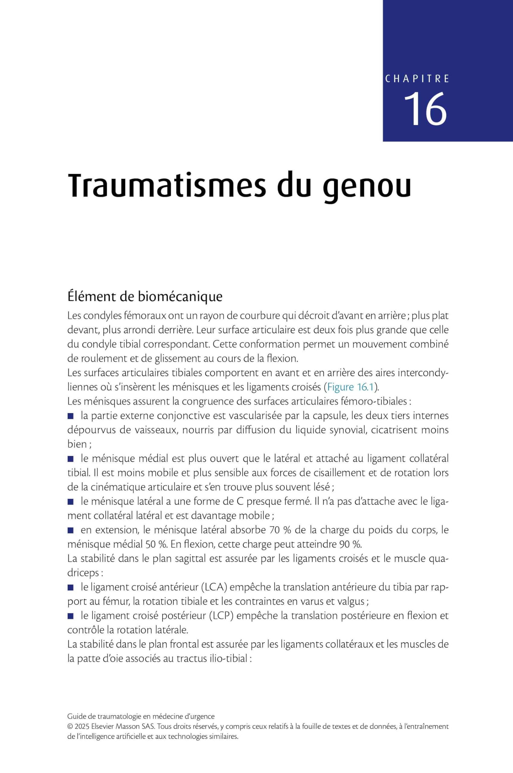 Guide de traumatologie en médecine d'urgence