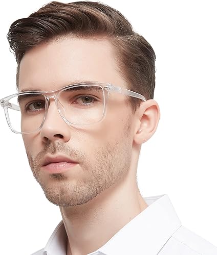 OCCI CHIARI Gafas de lectura de gran tamaño para hombre diseño cuadrado grande para lectores 10 125 15 175 20 225 25 275 30 35