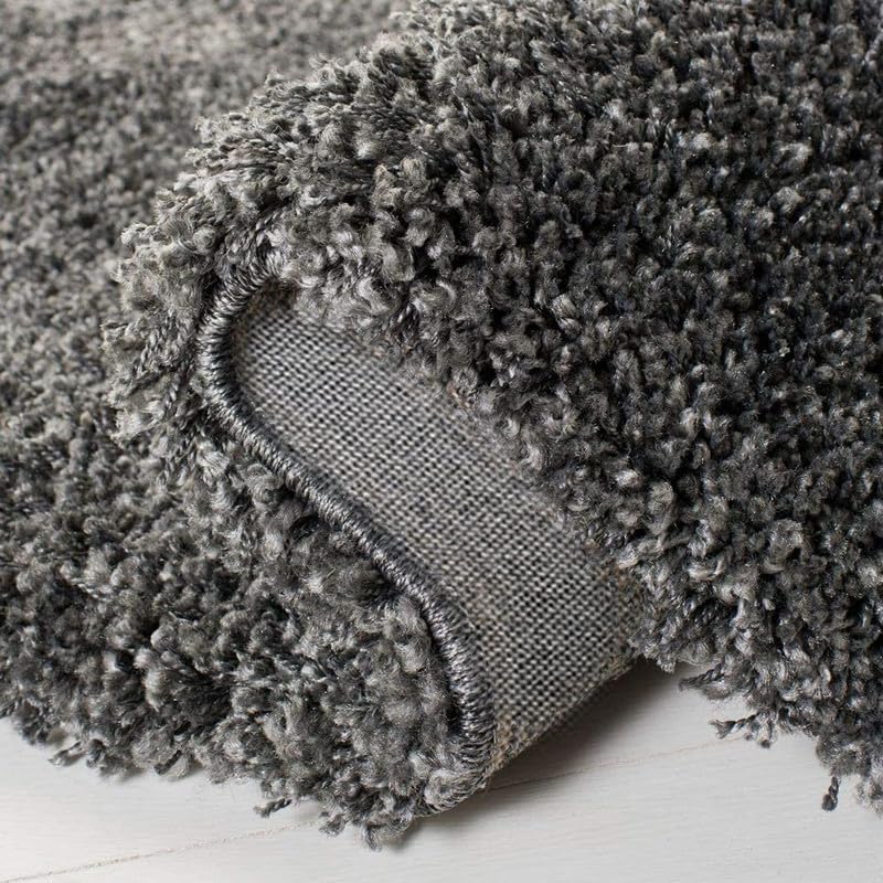 Image of Carpet for Living Room, Bedroom and Hall Handmade Microfiber Cozy Soft and Fluffy Shaggy Area Rug with 2 inch Thick Anti Skid Carpet [4x6 Feet Grey]