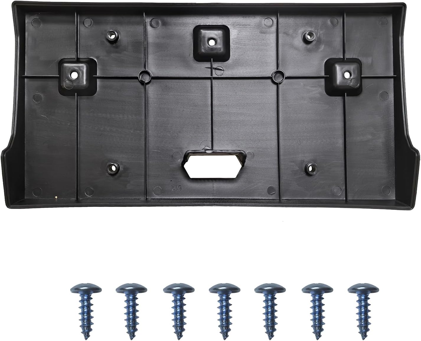 Front License Plate Frame Tag Holder Mounting Bracket Fits for Jeep Renegade 2015-2018 Textured Black Replace CH1068137 68256471AA