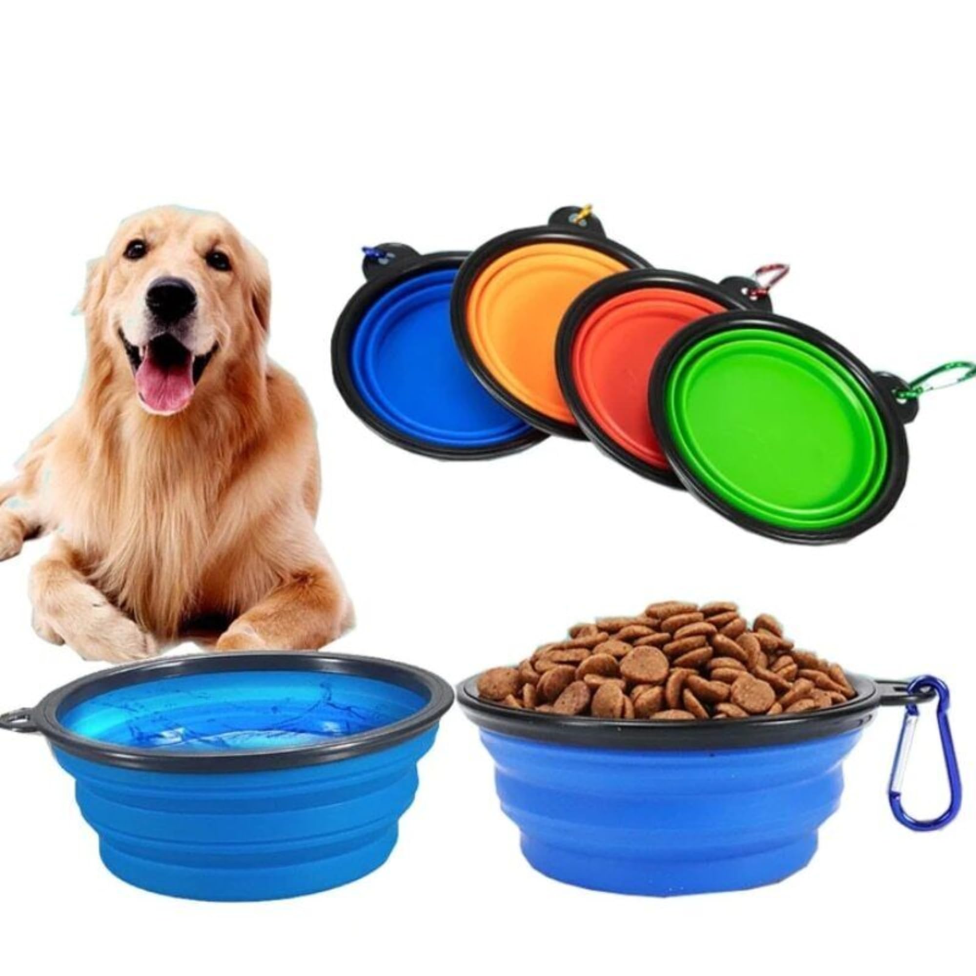 Sniffr Collapsible Silicone Dog Bowl, Foldable Expandable Cup Dish For Small Pet Cat Food Water Feeding Portable Travel Bowl, (Small,Pack Of 1),?12 cm,H_2 cm,W_8 cm (B0978M4RGG) Amazon Price History, Amazon Price Tracker