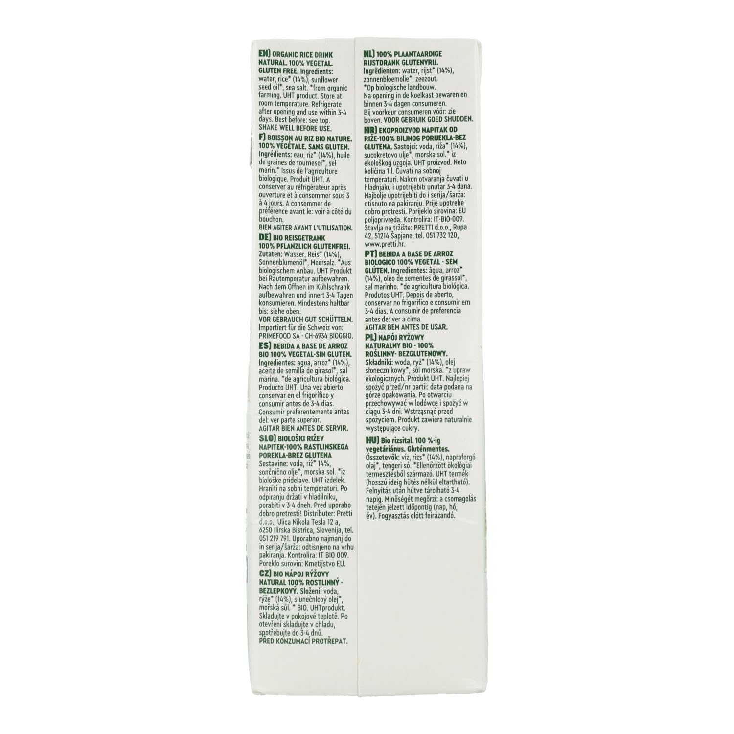 Pack 6x Bebida de Arroz BIO Vitariz 1 L