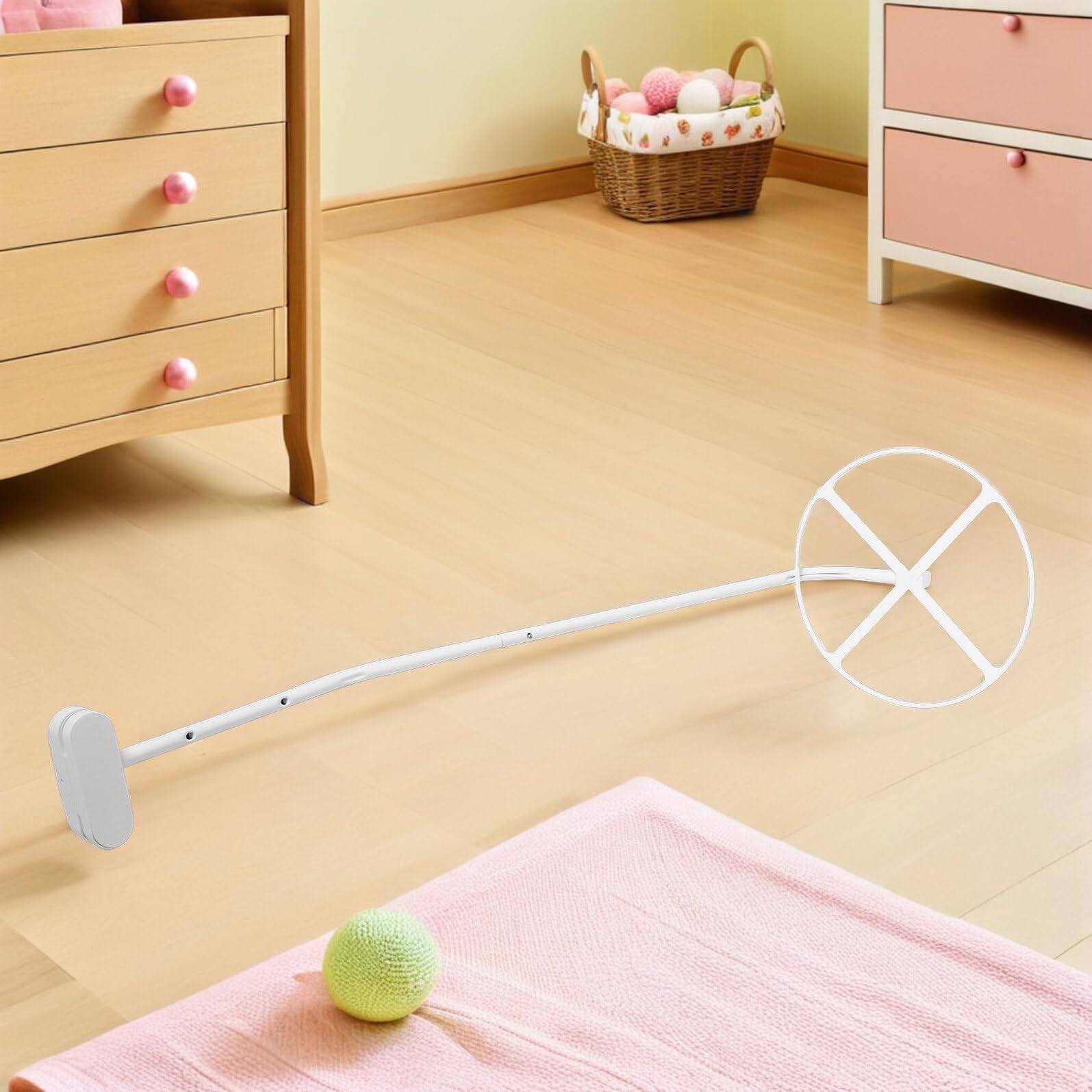 POPETPOP Supporto per Baldacchino per Lettino per 2 Pezzi Regolabile in Materiale Robusto Telaio per Zanzariera Traspirante per Culla Installazione Flessibile per Sonno Sicuro e