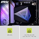 MSI MAG CORELIQUID I360 AIO CPU Liquid Cooler - Enlarged Copper Cold Plate, ARGB Blockhead & LDB Fans, Dual-Chamber Water Block, Split-Flow Radiator, Mystic Light Supported - Intel & AMD Compatible gallery image