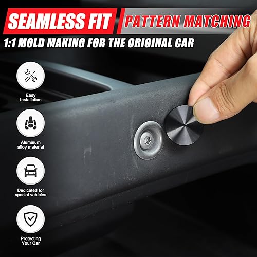 Miniatura 2 de Cubierta decorativa de tornillo para accesorios Land Rover Defender 2020-2023, 8 piezas de aleación de aluminio para protección de tornillos de