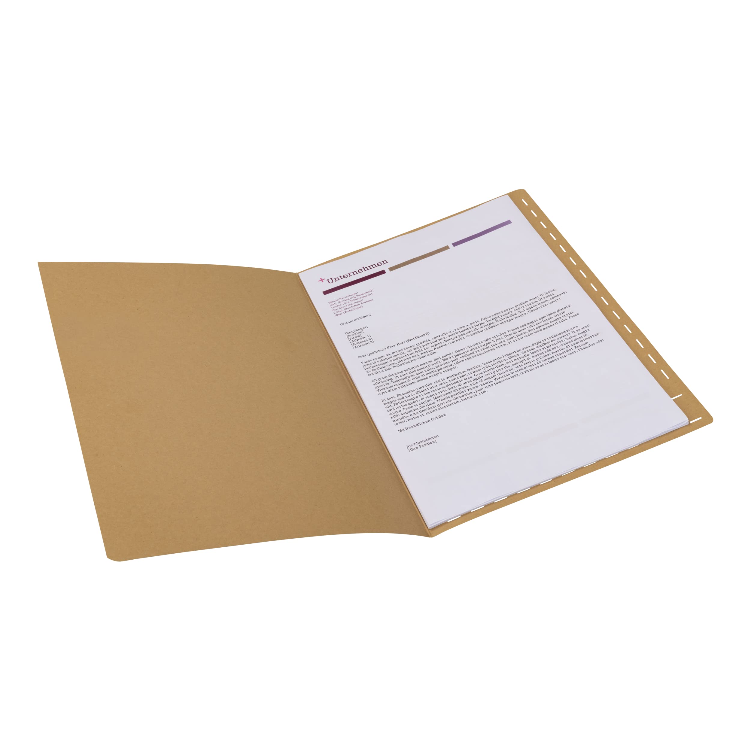 ELBA Einstellmappe, 100er Pack, Natronkarton, naturbraun