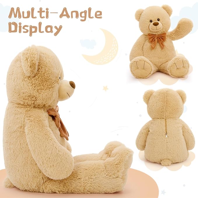 Oso de Peluche Gigante Tezituor 36 Pulgadas Marrón miniatura 6