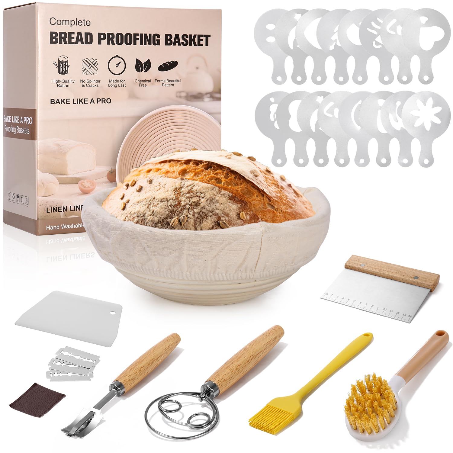 Banneton De Fermentation Pour Pain Ovale En Rotin 20 Cm | L