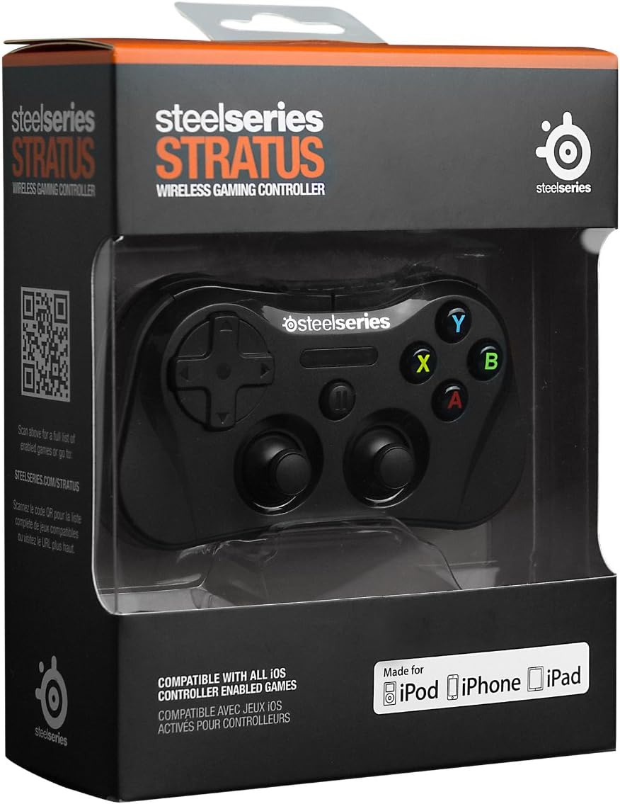 SteelSeries Stratus Wireless Gaming Controller for iPhone, iPad, and iPod Touch - Black