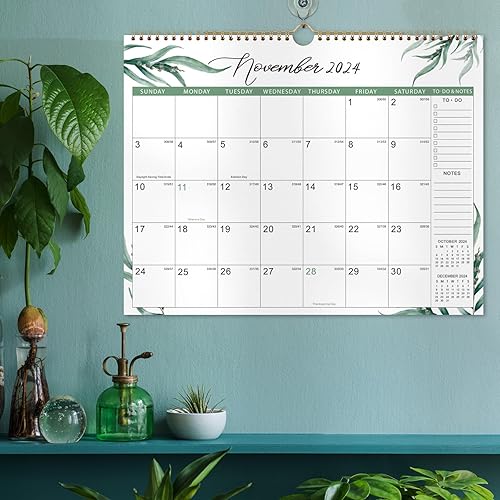 Miniatura 7 de Calendario 2024  enero 2024  diciembre 2024, calendario de pared de 12 meses, 15 x 11.5 pulgadas, encuadernación de doble alambre + gancho para