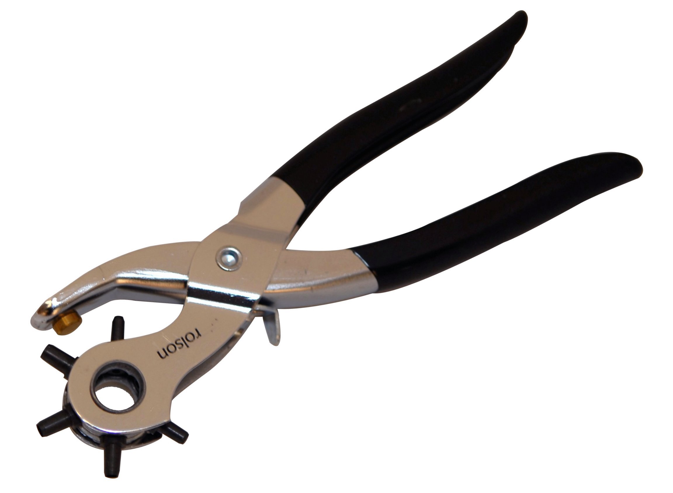 Rolson Revolving Punch Pliers For Punching Holes In Paper Plastic Leather 20839