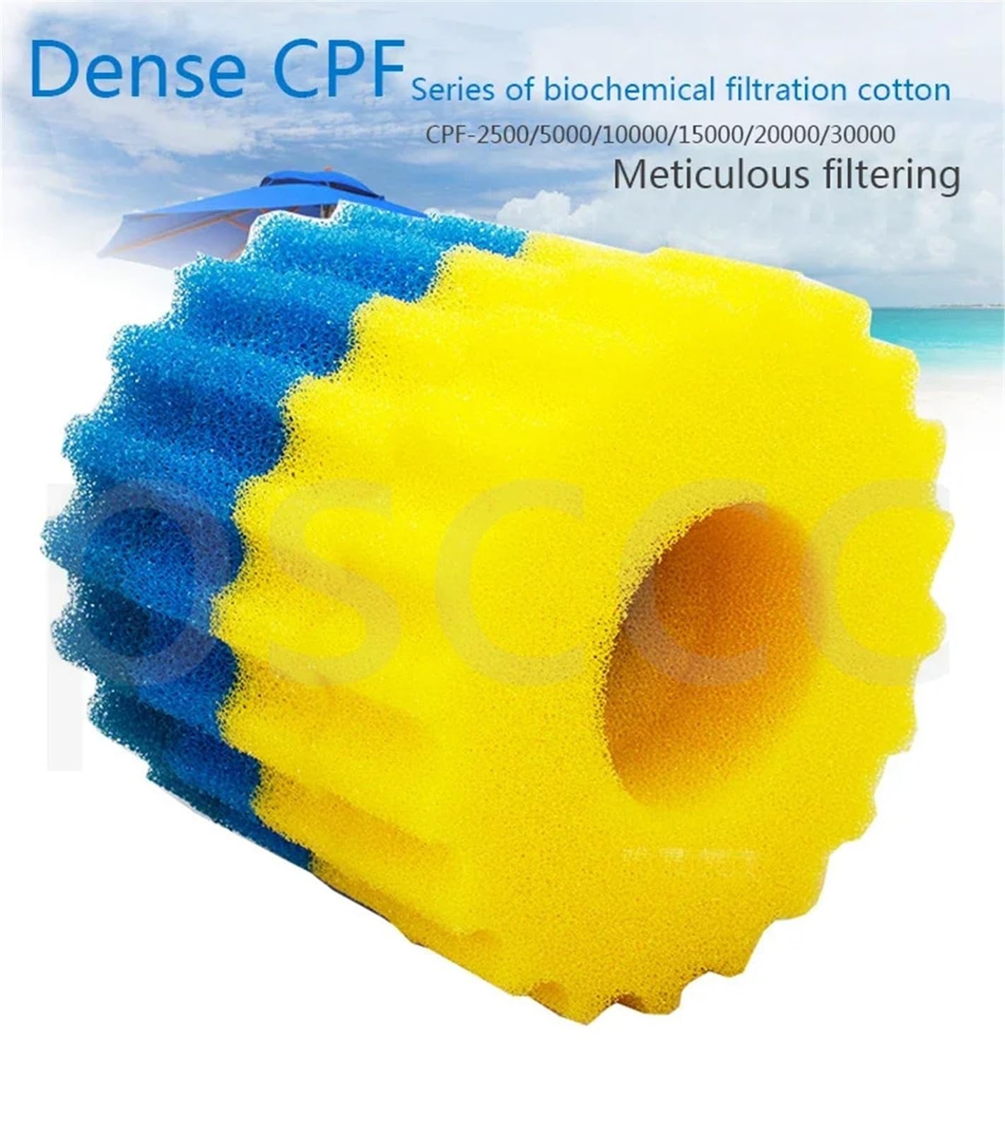 CPF/Cpa - organiczny materiał filtracyjny do akwarium niebieski/żółty (CBF350A)