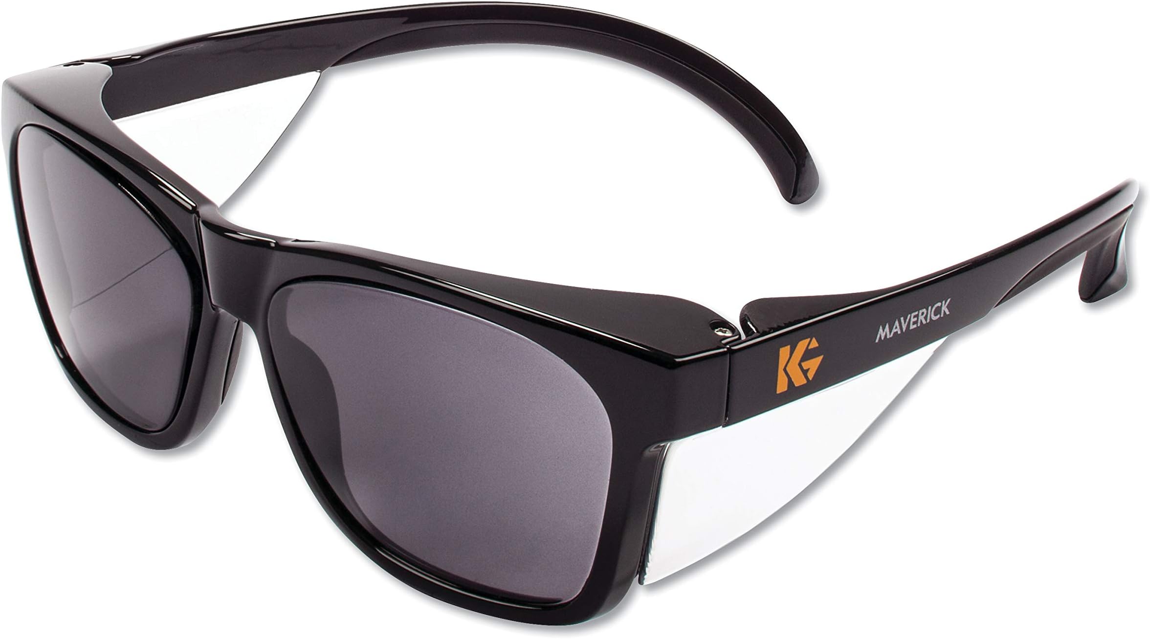 V30 Maverick Eye Protection (49311), with KleenVision™ Anti-Fog Coating, Smoke Lenses, Black Frame (Qty 1)