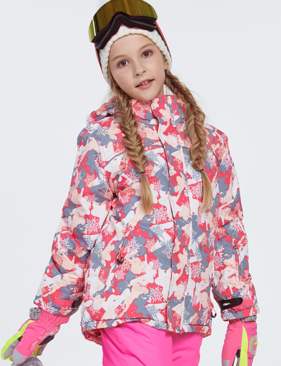 PHIBEE Girls' Sportswear Waterproof Windproof Snowboard Ski Jacket - Image 4