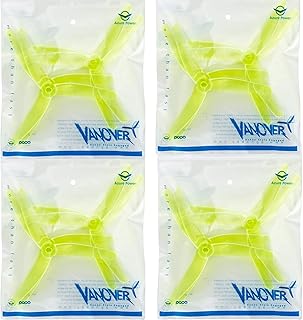 Azure Power 16pcs Vanover 3 Blade Prop (4) Set Kit (Yellow)