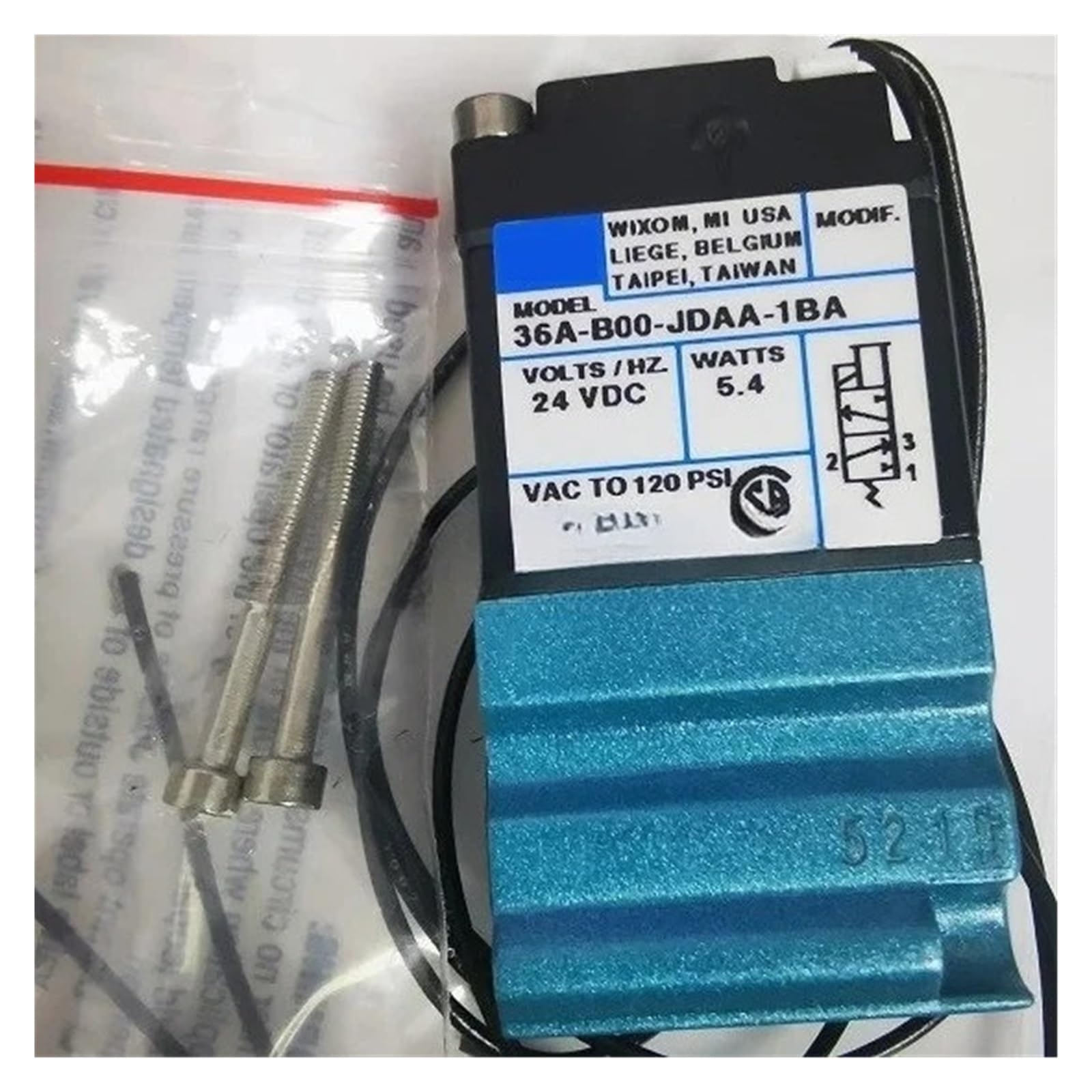 Électrovanne 36a-b00-jdaa-1ba pour réparer un circuit pneumatique en panne
