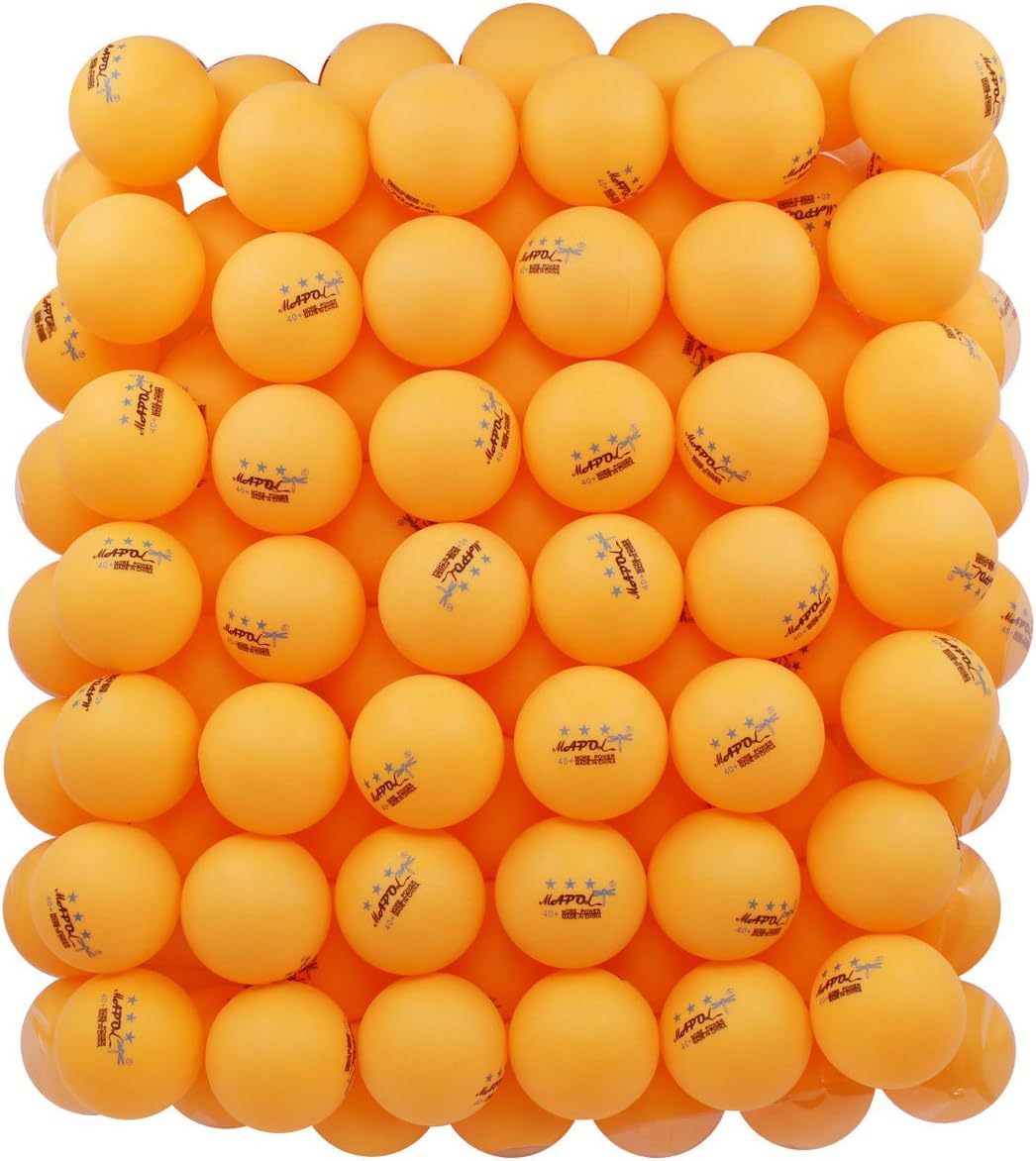 100 Counts 3-Star Orange Practice Ping Pong Balls Advanced Table Tennis Balls