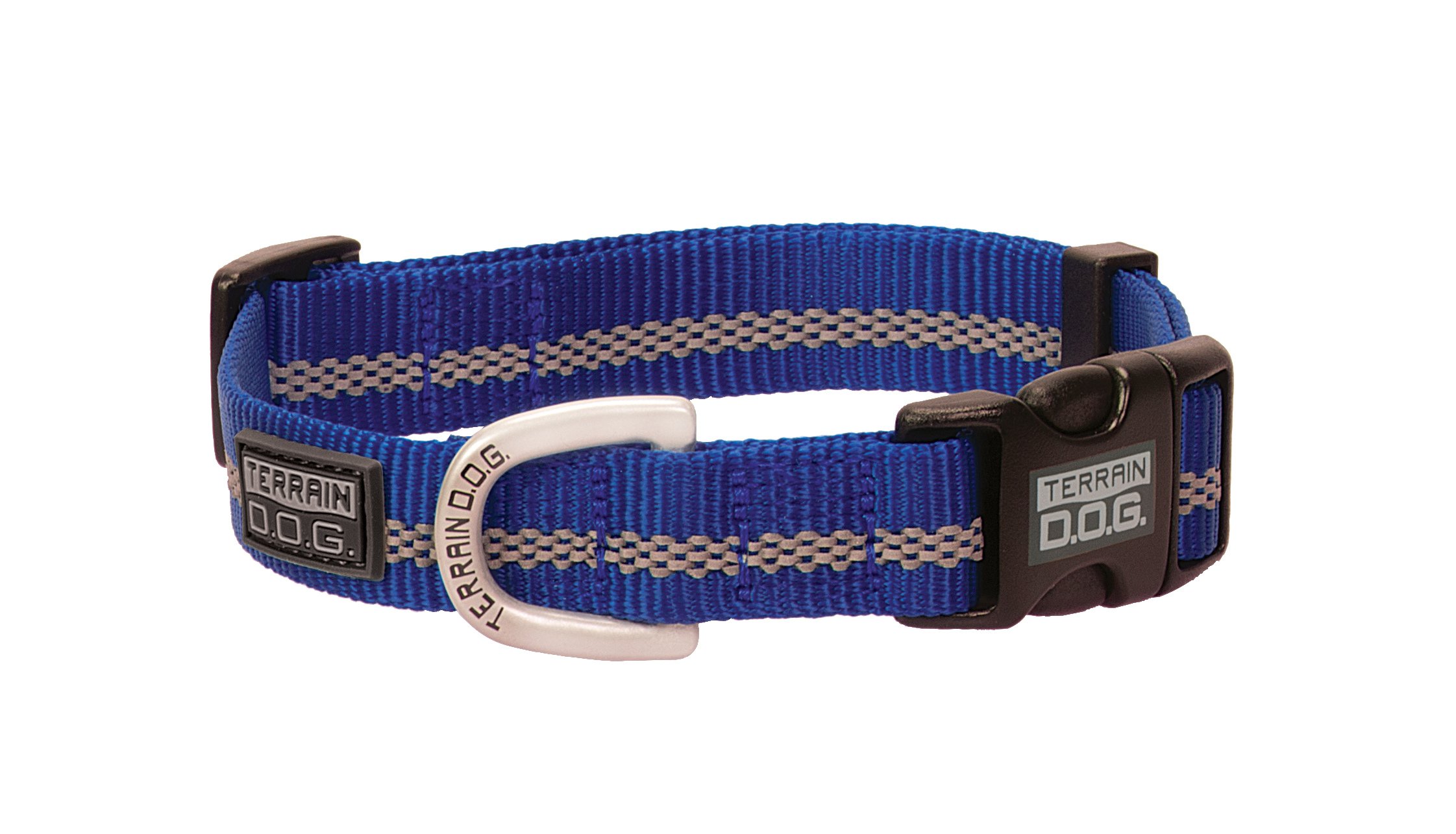 Terrain D.O.G. Reflective Snap-n-Go Collar Dark Blue Medium, 13 - 19 inches, 3/4-inch width