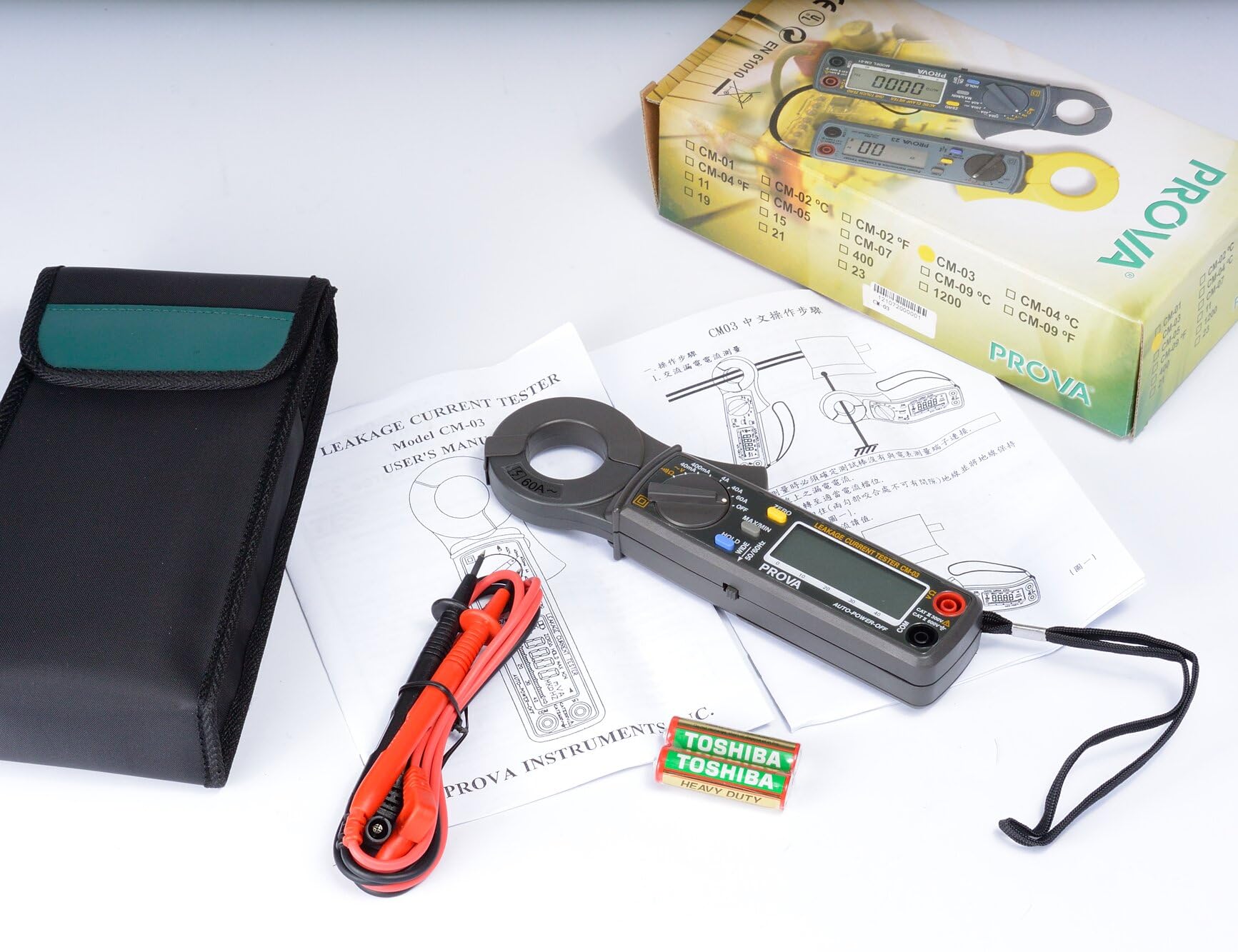 Qualité Taïwan PROVA CM-03 multimètre à pince AC/DC haute précision multimètre à pince voltmètre numérique AC/DC ampèremètre pinces multimètre professionnel testeur électrique multifonction